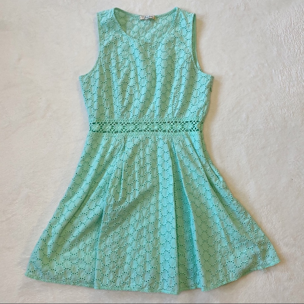 Freebird Eyelet Mini Dress